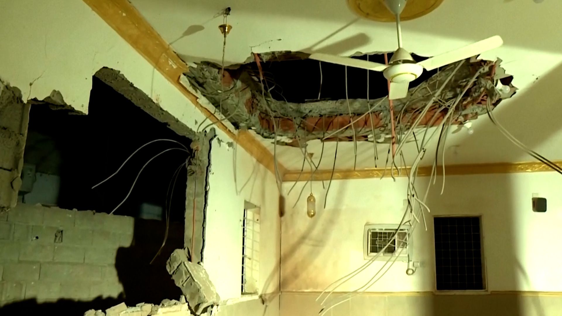 Mosque and homes damaged in Saudi Arabia after alleged Houthi strike