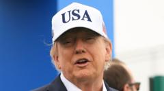 Trump doubles down on united Ireland comments on day two of visit