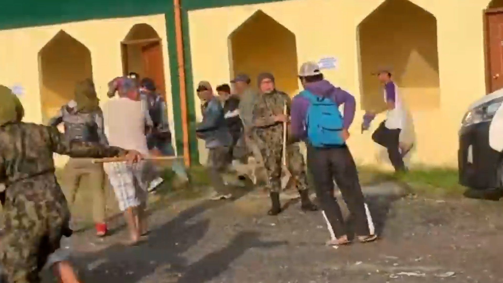 Video: Panicked voters scramble in Philippines polling station shooting