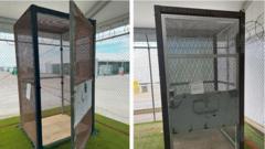 Immigrants held in small outdoor cages at ‘Alligator Alcatraz’ in Florida, investigators find