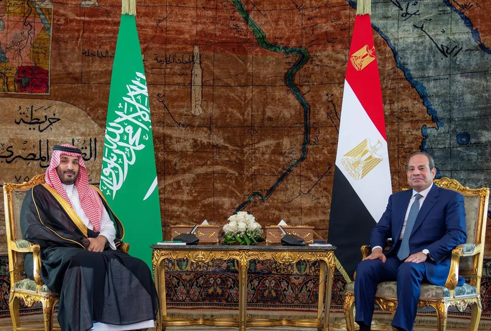 Egypt’s Sisi meets MBS, backs Saudi call for secure Red Sea navigation