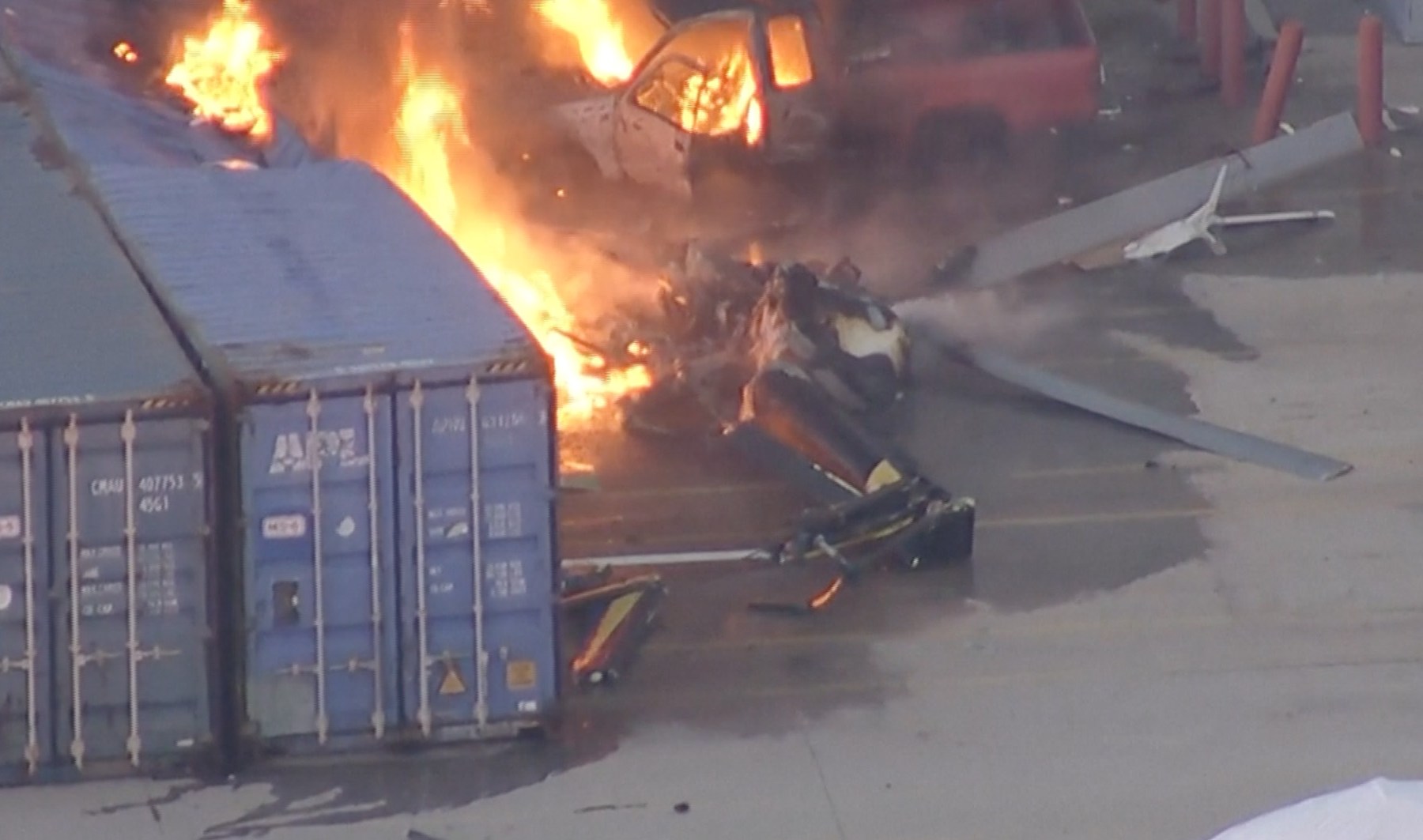 NBC helicopter crashes in LA, killing at least three