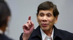 Philippines’ Duterte seen in person at International Criminal Court for first time