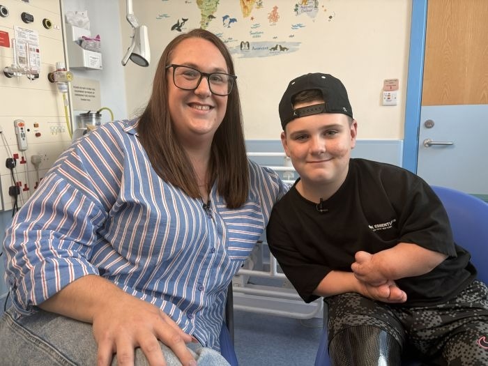 Innovative synthetic artificial skin gives young double amputee his childhood back