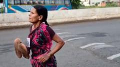Mum’s viral barefoot race sparks debate over India’s education crisis