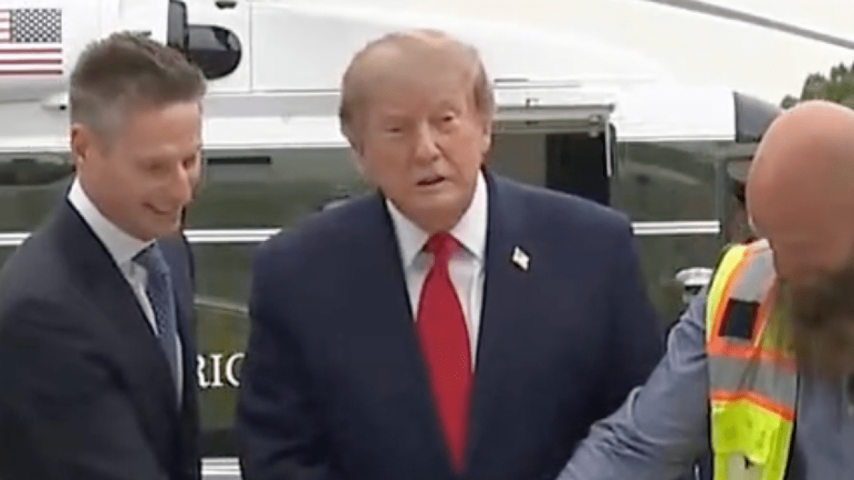 Trump speech inaudible as US networks boycott White House event