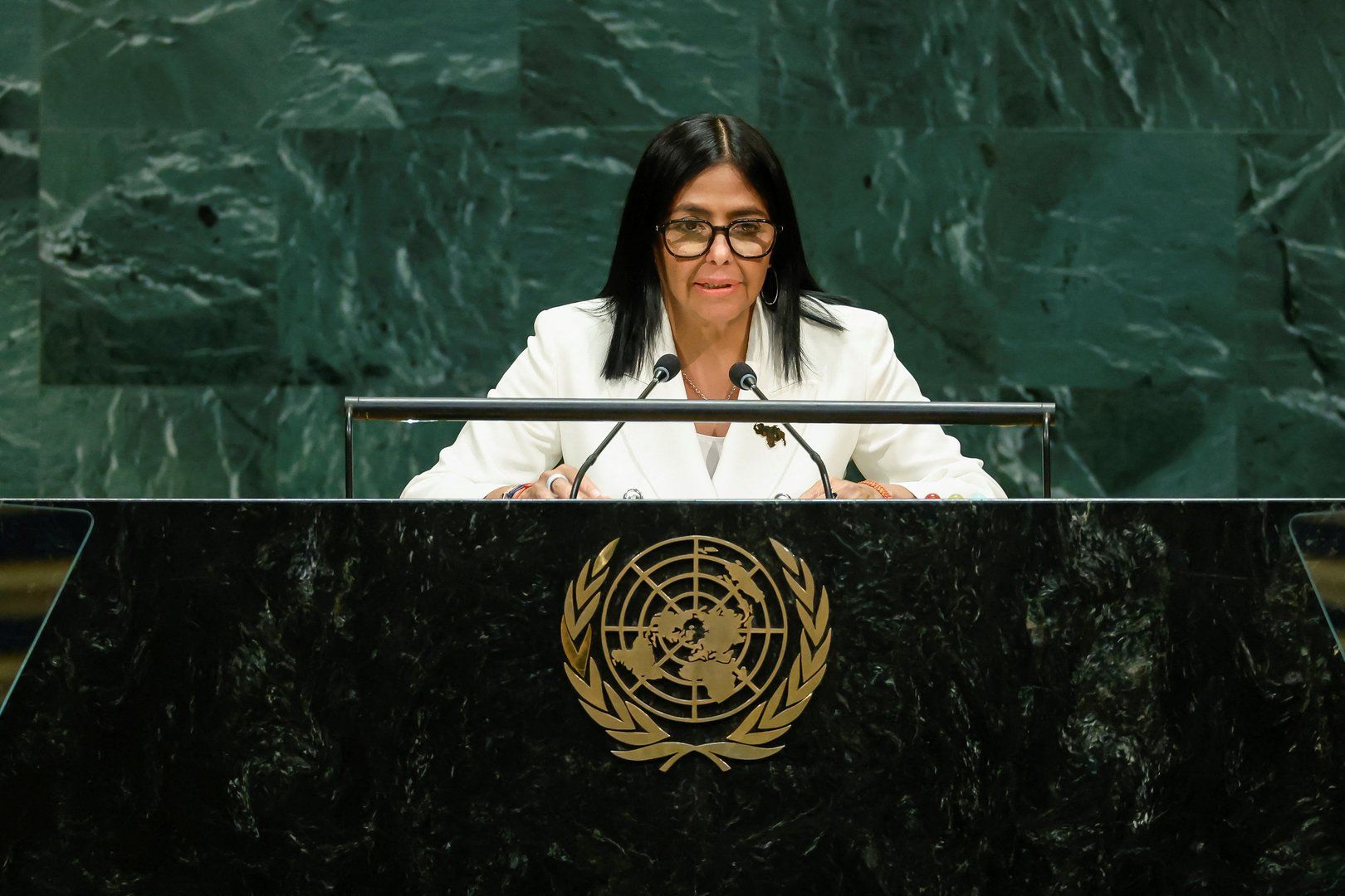 Venezuela’s Rodriguez pledges elections, path forward in UNGA speech