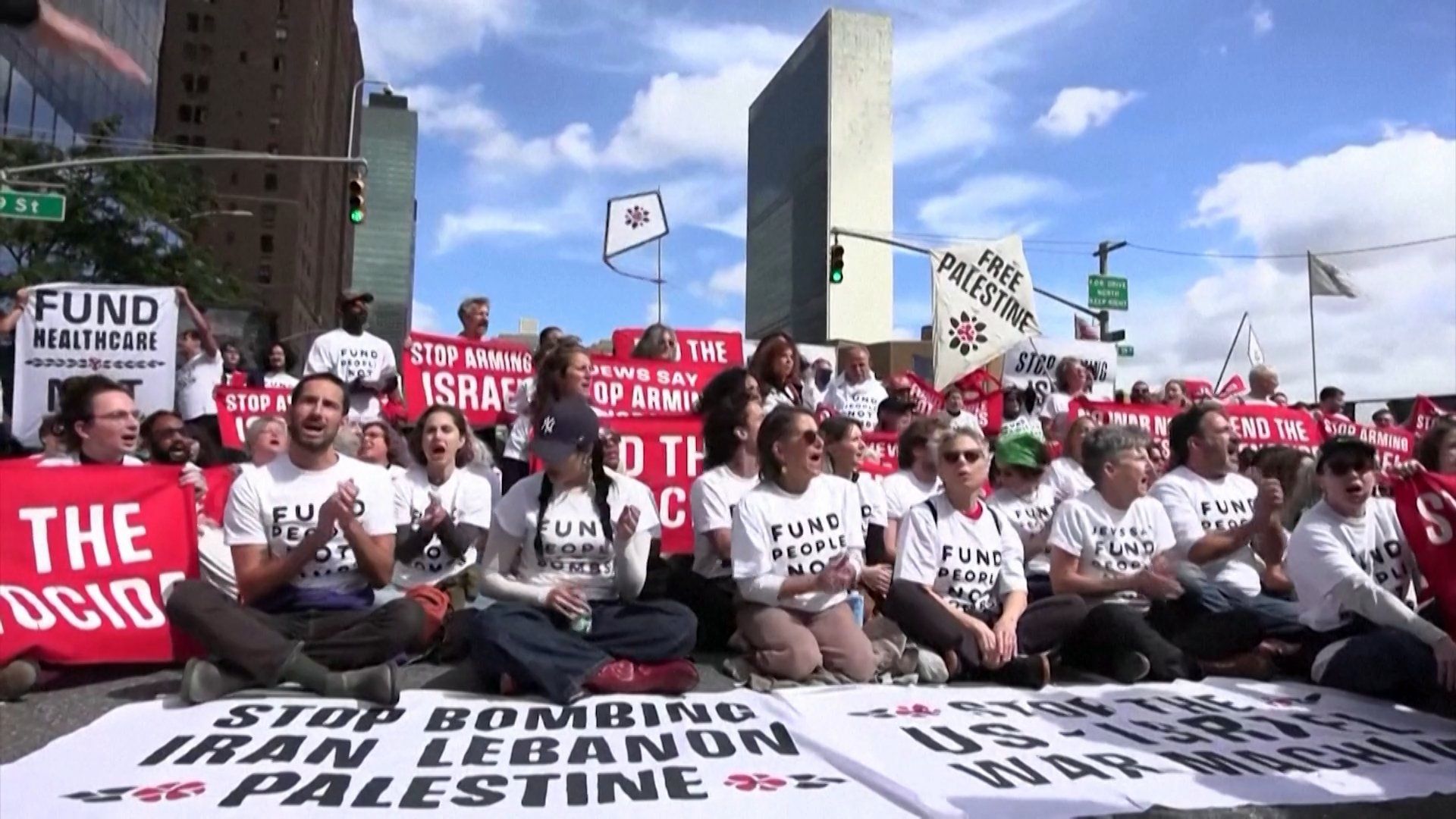 Susan Sarandon, Hannah Einbinder arrested at Netanyahu UN protest