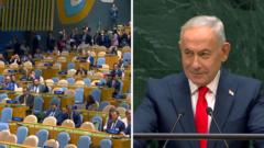 Watch: UN delegates walk out of Netanyahu speech