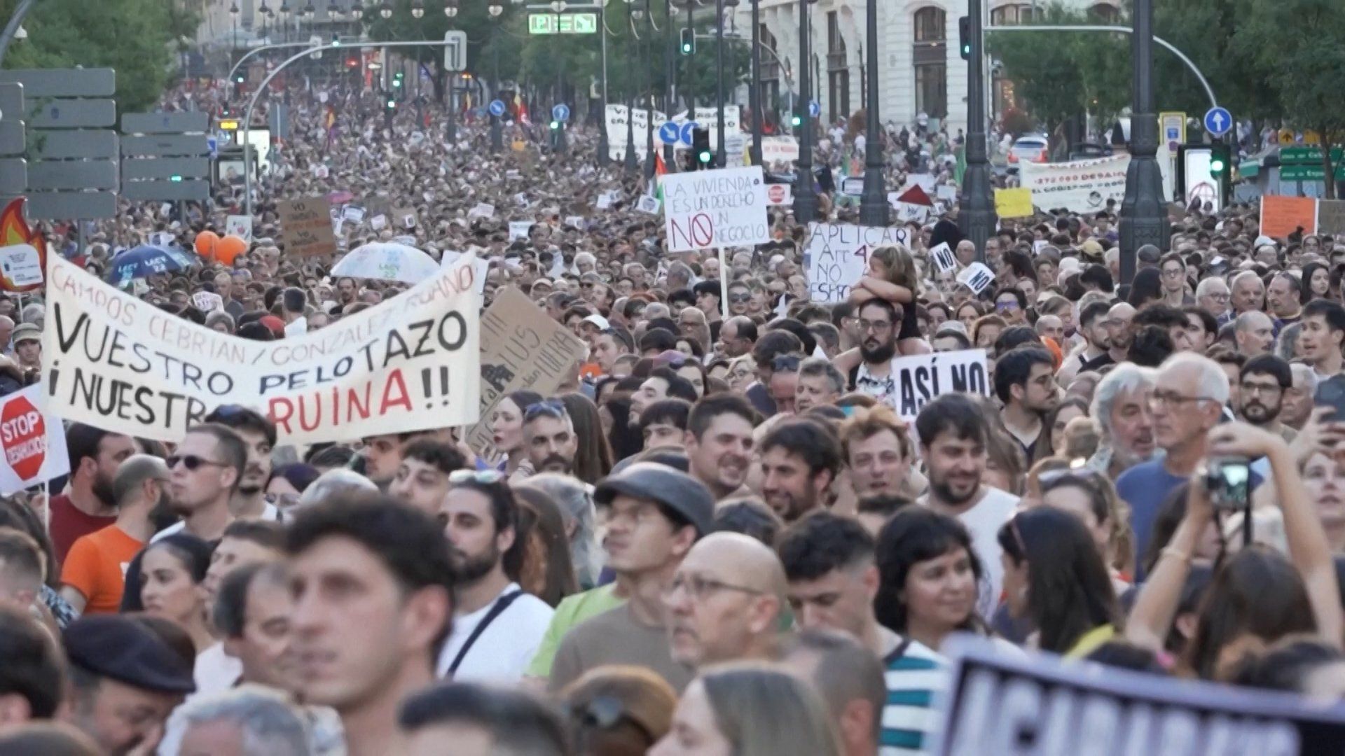 Thousands protest in Madrid against Spain’s housing crisis