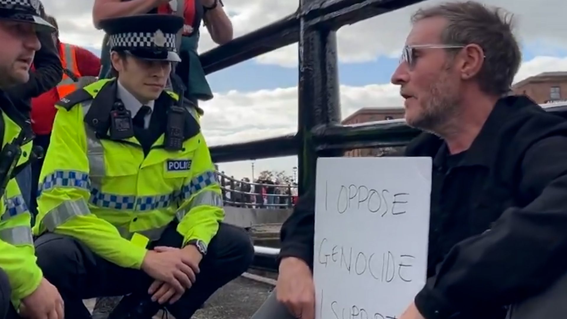Massive Attack singer arrested over pro-Palestine protest in UK