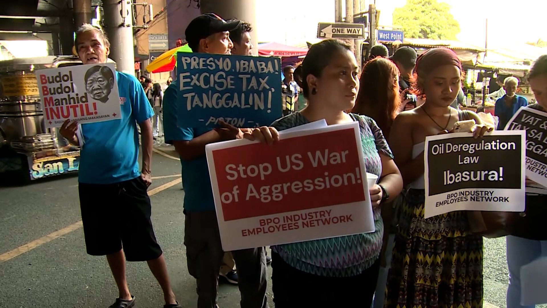 Public transport drivers strike in Manila over soaring fuel prices