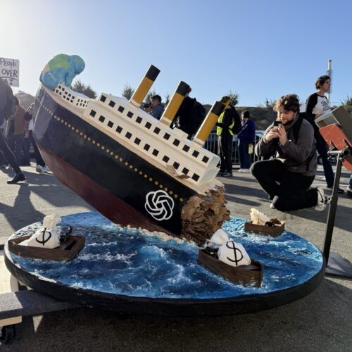 Protests against OpenAI get increasingly creative