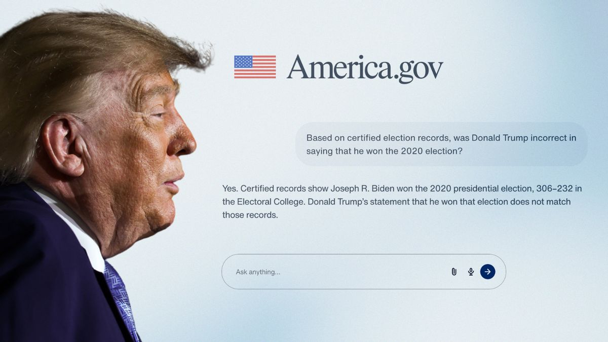 Did Trump’s AI tool say he lost the 2020 election, contradicting his claims that he won?