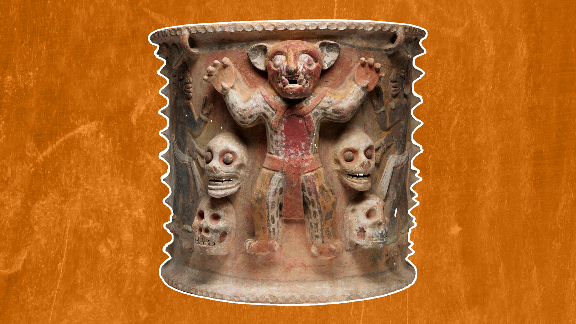 Urn with jaguars and skulls: A 1,400-year-old burial container depicting a deceased ruler’s arrival to the Maya underworld