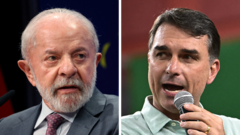 Right-wing Flávio Bolsonaro wins first round of Brazil election