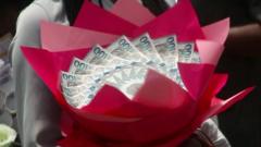 Seven arrested for using Ghanaian banknotes to make ‘money bouquets’