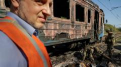 Fear and disruption for Ukraine’s rail passengers as Russia escalates drone attacks