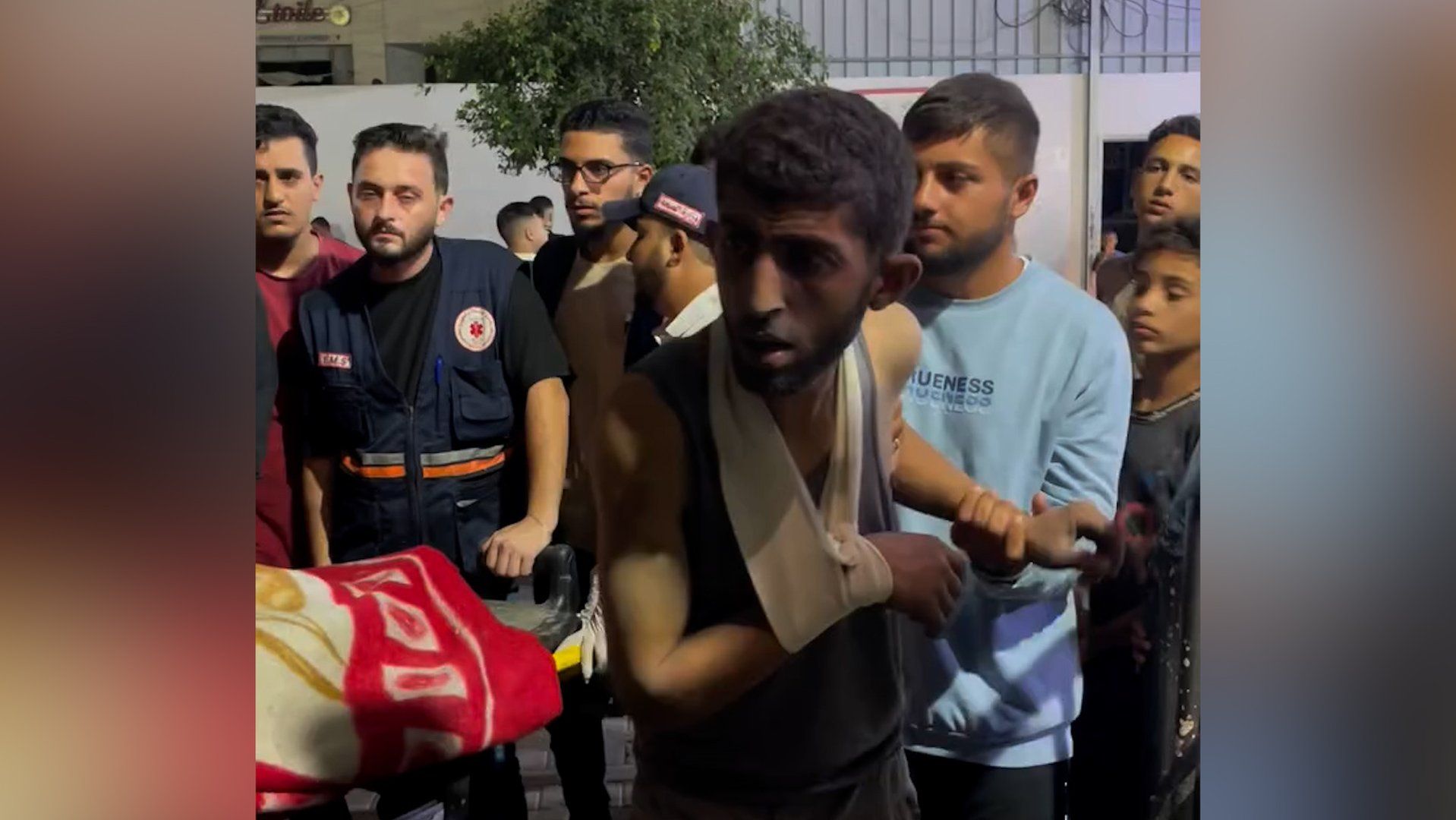 A father’s agony after an Israeli air strike hits Gaza apartment