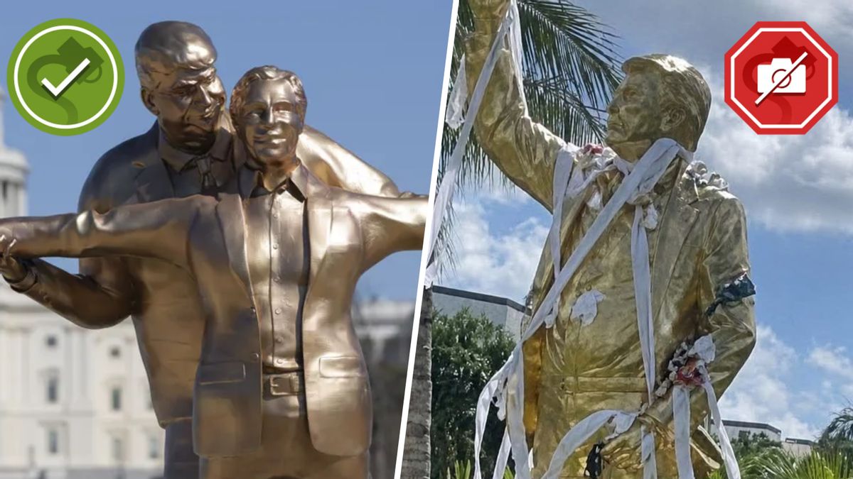 Uncovering the truth behind 16 Trump statue and sculpture claims
