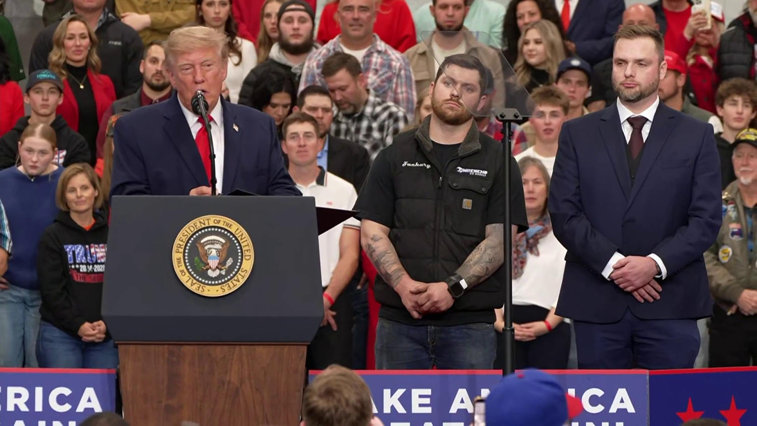 Trump pardons two vehicle repair shop owners during Alaska rally
