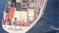 Eight crew missing after drone attack leaves tanker ablaze off Romania’s coast