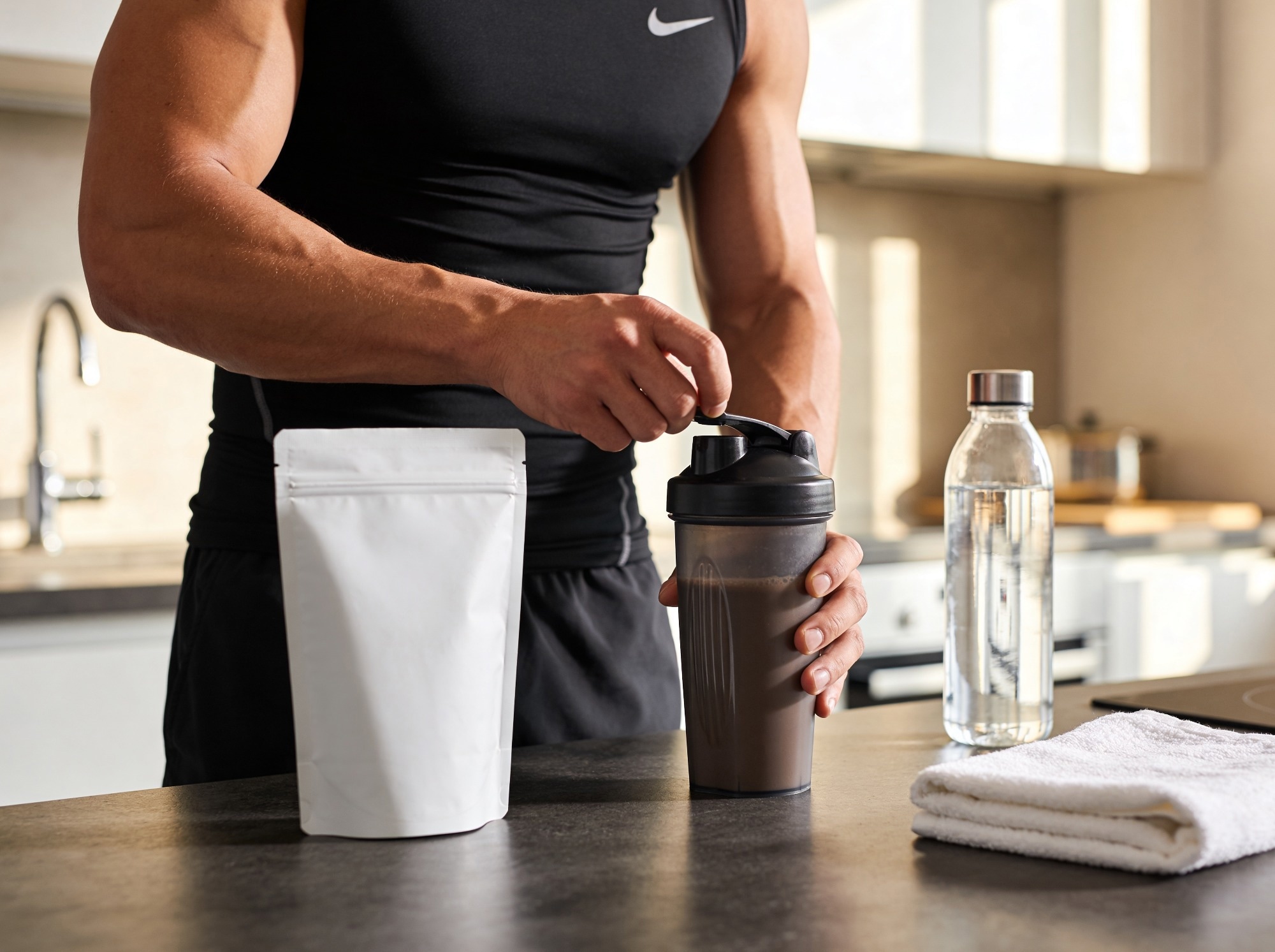 Does adding yeast to whey protein help muscle recovery after exercise?
