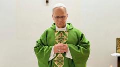 Pope pictured for first time since surgery and cancer diagnosis