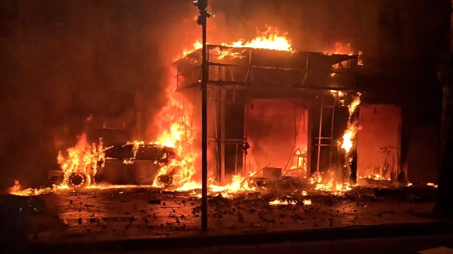 Fire engulfs Albania’s Supreme Court as protests enter fifth day