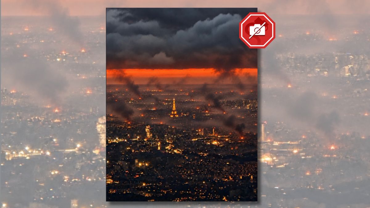 Image allegedly shows Paris burning amid ongoing unrest. Is it real?