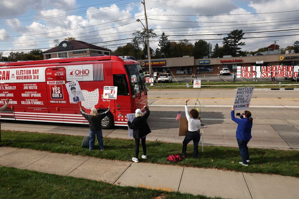 MAGA candidate’s bus tour implodes as ‘deeply vile’ ad sends venues running: report