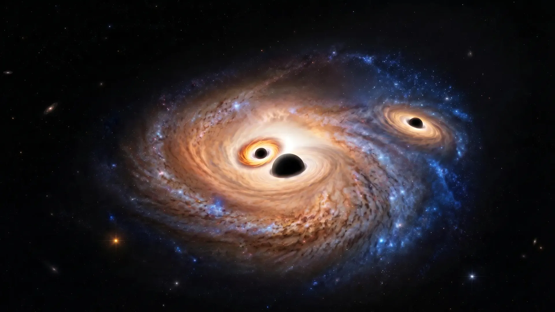 three-giant-black-holes-discovered-in-a-galaxy-from-the-dawn-of-time