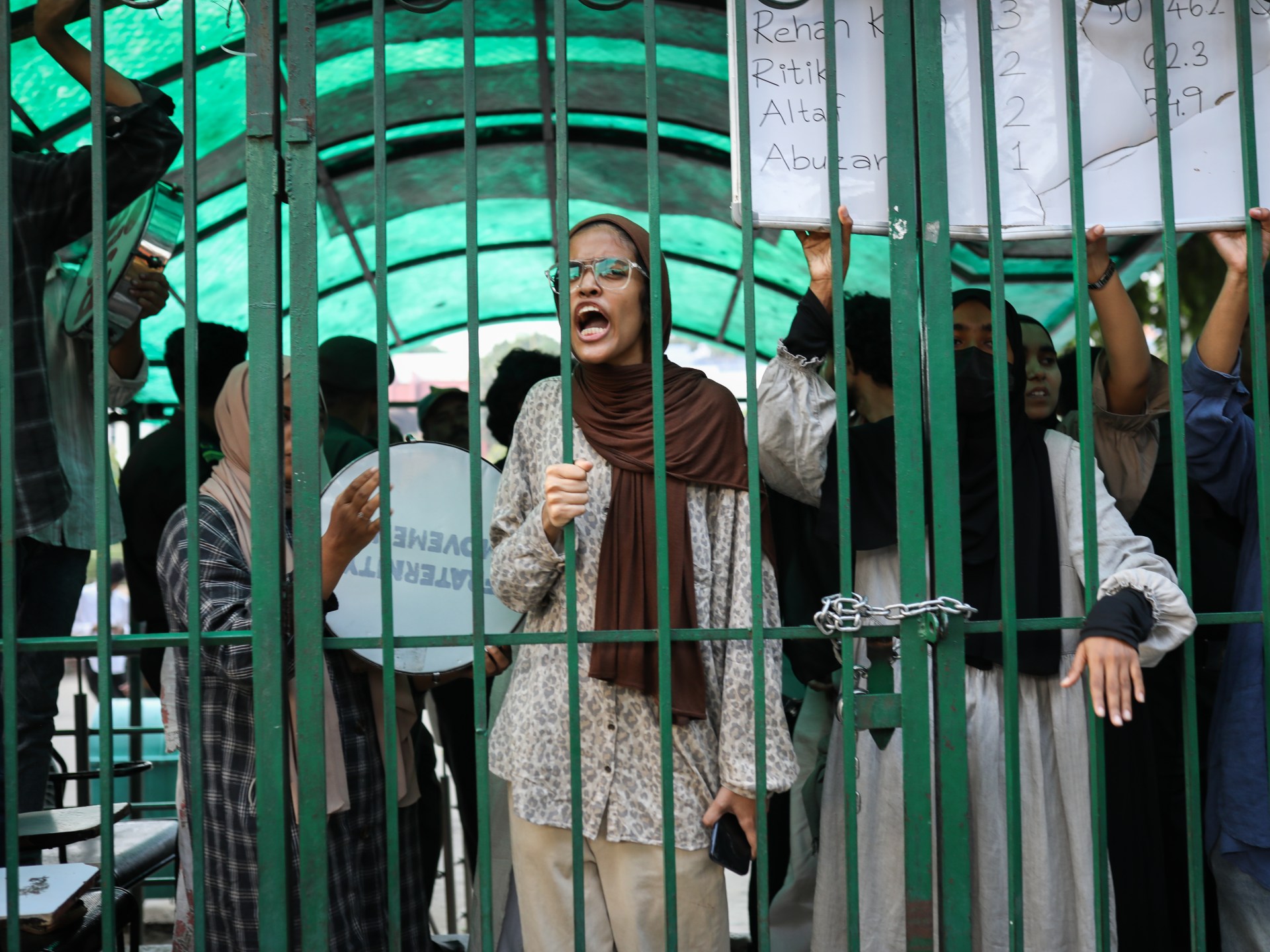 Protest at India university where no students’ union vote held for 20 years