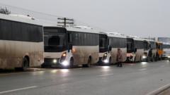 Evacuated Ukrainians from Russian-occupied Oleshky arrive in Belarus